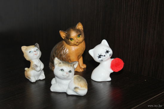 Декоративные статуэтки "Котики", 4 шт.
