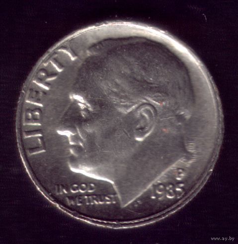 1 дайм 1985 год Р США