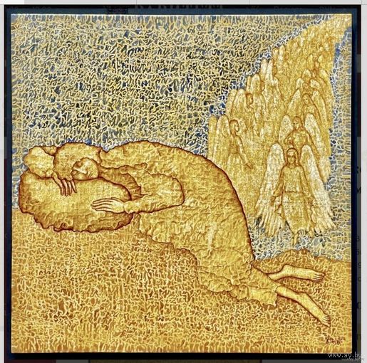 Почицкий В.В.(dr.Klien);2016г.;49/49см;х/м;(Лестница Иакова)