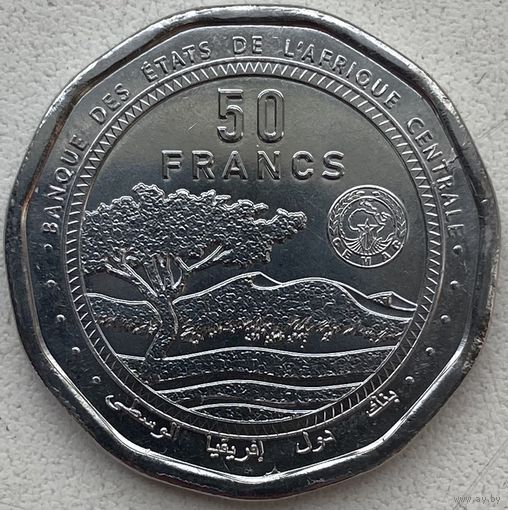 Центральная Африка 50 франков 2024 г.