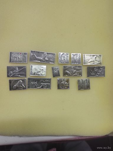 Набор значков Классика Советского кино. 14шт.