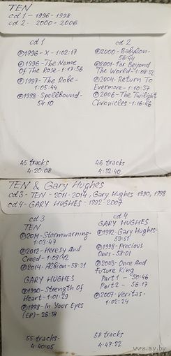 CD MP3 дискография TEN & Gary HUGHES на 4 CD