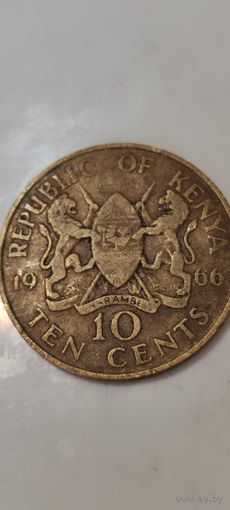 Кения 10 центс 1966