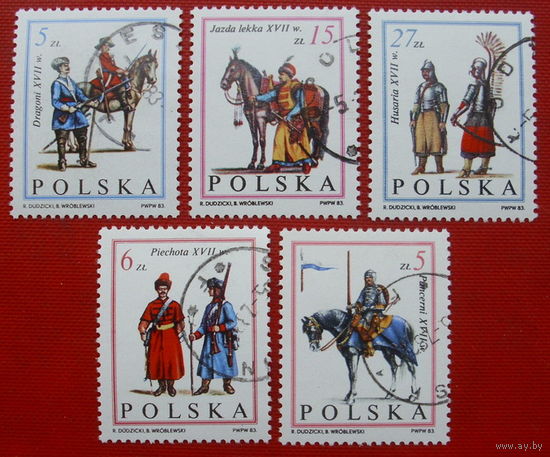 Польша. 300-летие Победы над турками на Каленберге около Вены. ( 5 марок ) 1983 года.