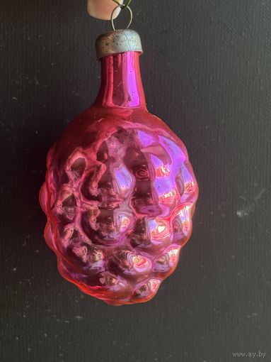 Ёлочная игрушка шишка СССР