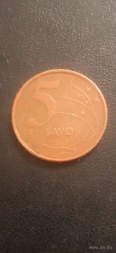 Бразилия 5 сентаво 2003г.