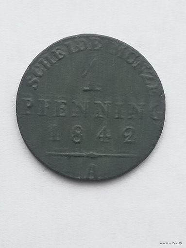 1 пфеннинг 1842