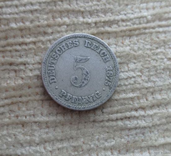 Werty71 Германия 5 пфеннигов 1875 А