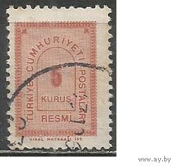 Турция. Цифра в дуге. Доплатная марка. 1963г. Mi#86.