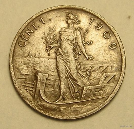Италия, 1 Чент. 1909