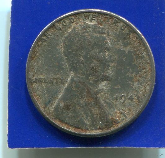США 1 цент 1943 , Стальной цент