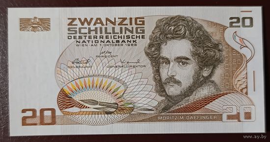20 шиллингов 1986 года - Австрия - UNC