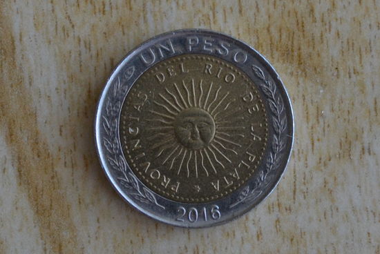 Аргентина 1 песо 2016