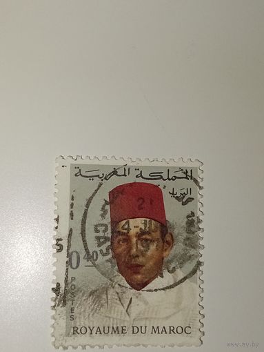 Марокко 1962 король Марокко Хасан II в традиционном феске