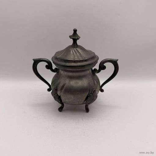 Сахарница оловянная (150 мл). Италия. 3840