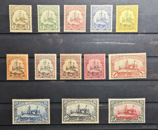 Германия Kolonie suedwestafrika  ми 11-23. Каталог 600 евро