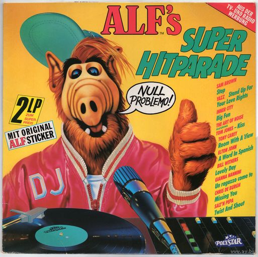 2LP Alf's Super Hitparade (Elton John, Sandra, Sam Brown, The Art of Noise, Erasure, Shakespear's Sister, Level 42, Gianna Nannini, Black, Chris De Burgh і іншыя)