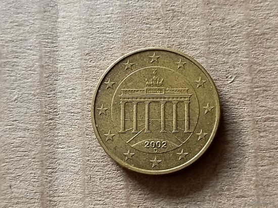 Германия 10 евроцентов, 2002"D". (Н.Я)
