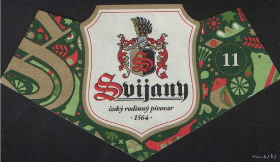 Пивная этикетка. Svijany - Чехия