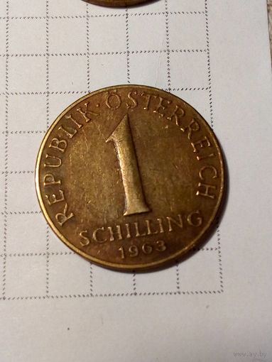 1 шиллинг Австрия 1963 год