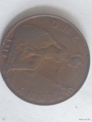 1 пенни 1918 великобритания