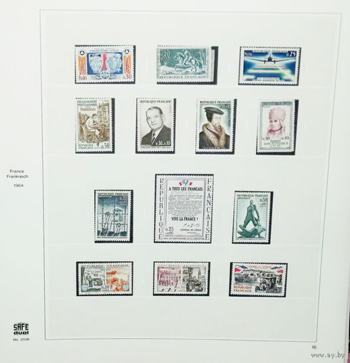 ФРАНЦИЯ.Хронология.РАСПРОДАЖА АЛЬБОМА ПОСТРАНИЧНО !Могут встречаться аккуратные наклейки! СОСТОЯНИЕ НА ФОТО !