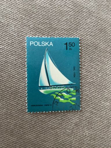 Польша 1974. Парусник DAL 1934. Марка из серии