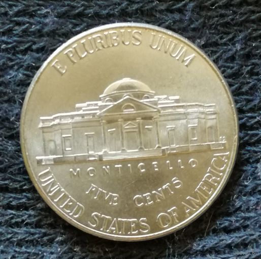 США 5 центов 2014 год, "Jefferson Nickel"(2006-2025), "Р" , KM# 381