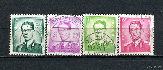 Бельгия - 1956/1972 - Король Бодуэн - 4 марки. Гашеные.  (Лот 5Ge)-T2P4