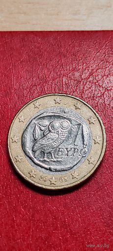 1 евро. Греция. 2008 год.