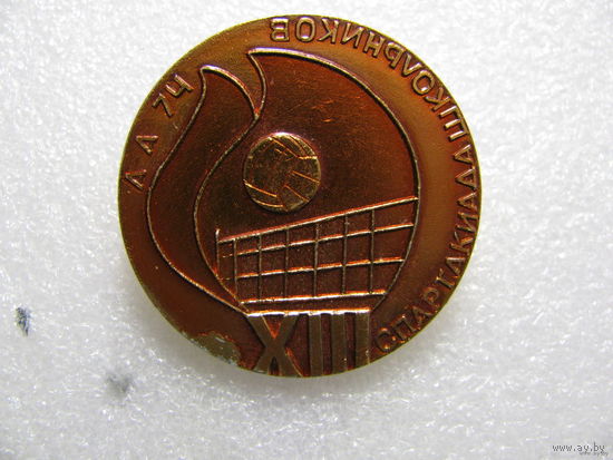 Значок. VIII спартакиада школьников. 1974 г.