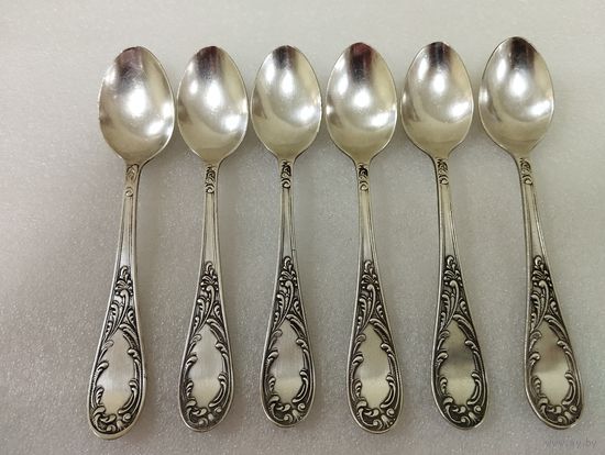 Ложки чайные Старое Пламя, мельхиор. Кольчугино, СССР