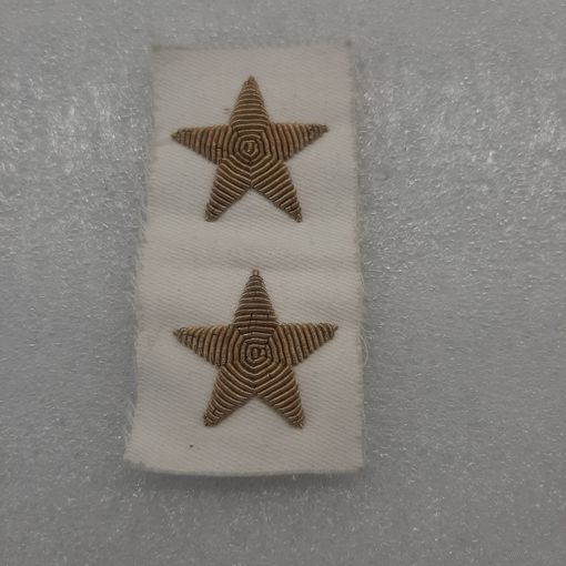 Звезды шитые канителью на обшлаг тужурки ВМФ СССР, новые, цена за лот