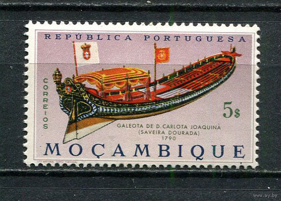 Португальские колонии - Мозамбик - 1964 - Корабль 5Е - [Mi.521] - 1 марка. MNH.  (Лот 53HR)-TG3P4