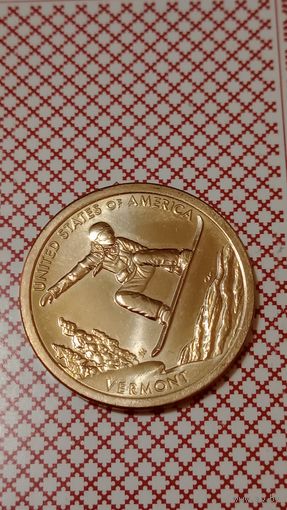 США 1 доллар инновации 2022 D катание на сноуборде