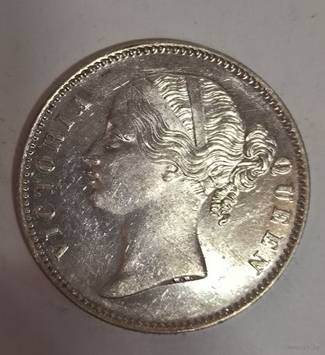 С рубля без мц! 1 рупия 1840 британская Индия! В блеске! Сер-на 19 века!