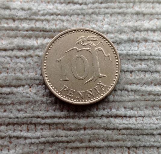 Werty71 Финляндия 10 пенни 1975 Вековое дерево