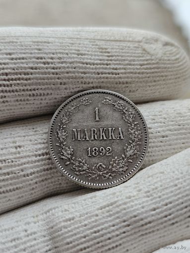 1 марка для Финляндии 1892 Александр Третий