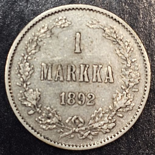 1 марка для Финляндии 1892 Александр Третий