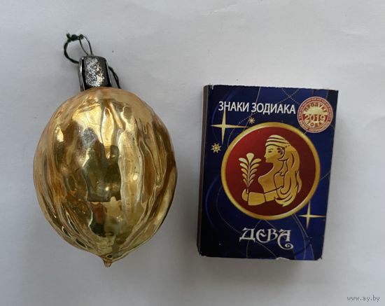 Елочная игрушка Грецкий орех.