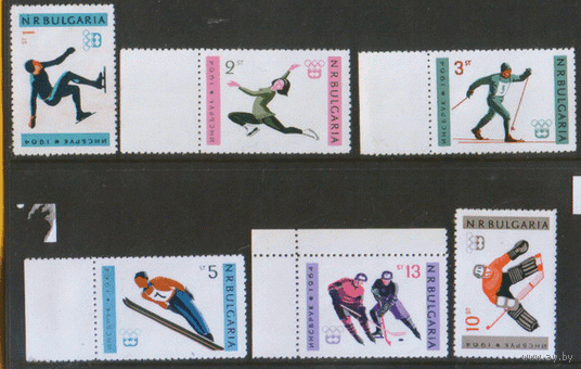 БЛ. М. 1426\31+Блок 12. 1964. Олимпийские игры в Инсбруке. ЧиСт.