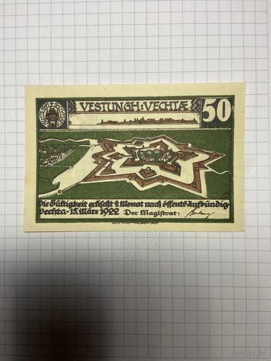 Нотгельд 50 пфеннигов (Германия Веймарская республика). -2612