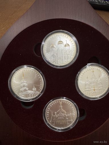 Православные храмы. Набор из 4 монет, 20 рублей 2010