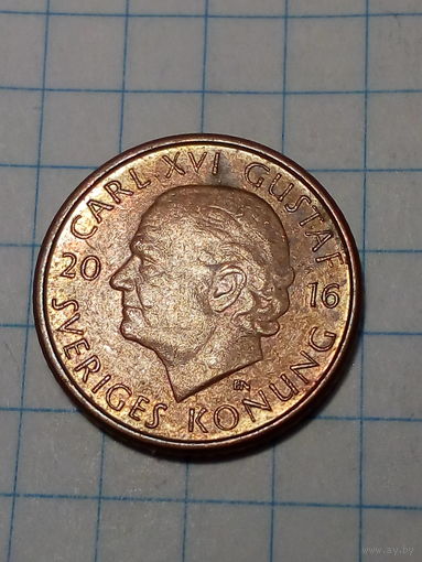 1 крона Швеция 2016 год