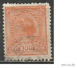 Бразилия. Женская голова. Символ Свобода. 1918г. Mi#205.
