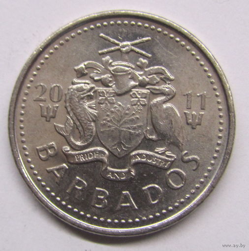 Барбадос 25 центов 2011