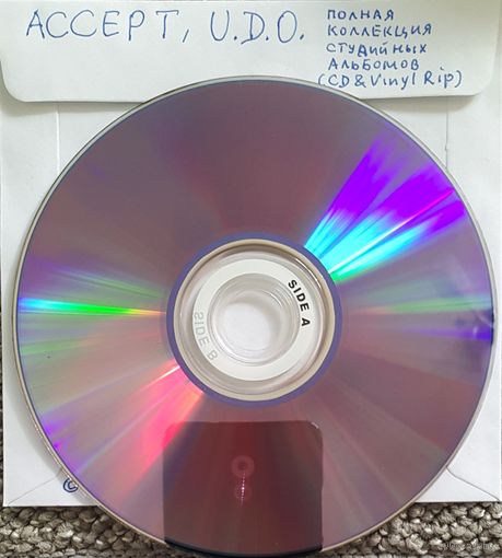 DVD MP3 полная студийная дискография ACCEPT, U.D.O. (CD Japan & Germany Press + Vinyl Rip from original LP) 1 DVD-9 (двусторонний)
