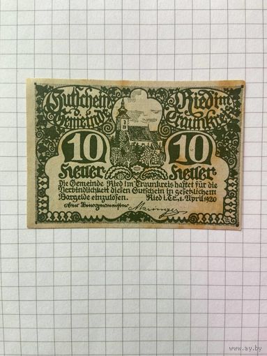 Австрия нотгельд 10 - 1201