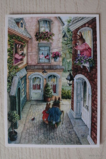 Сьюзан Вилер, Susan Wheeler; Зайчики; чистая (письмо на веревочке:)