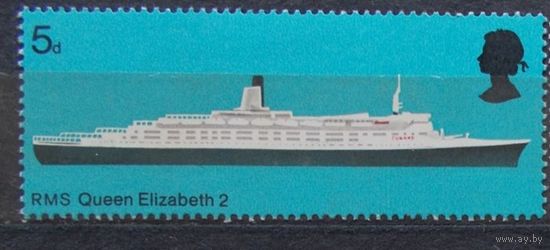 Флот  Великобритания 1969 год. Куин Элизабет 2 океанский лайнер RMS Queen Elizabeth **
